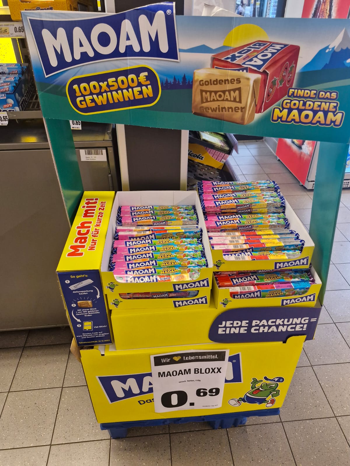 Finde das goldene Maoam: 100x 500 Euro gewinnen Finde das goldene Maoam: 100x 500 Euro gewinnen