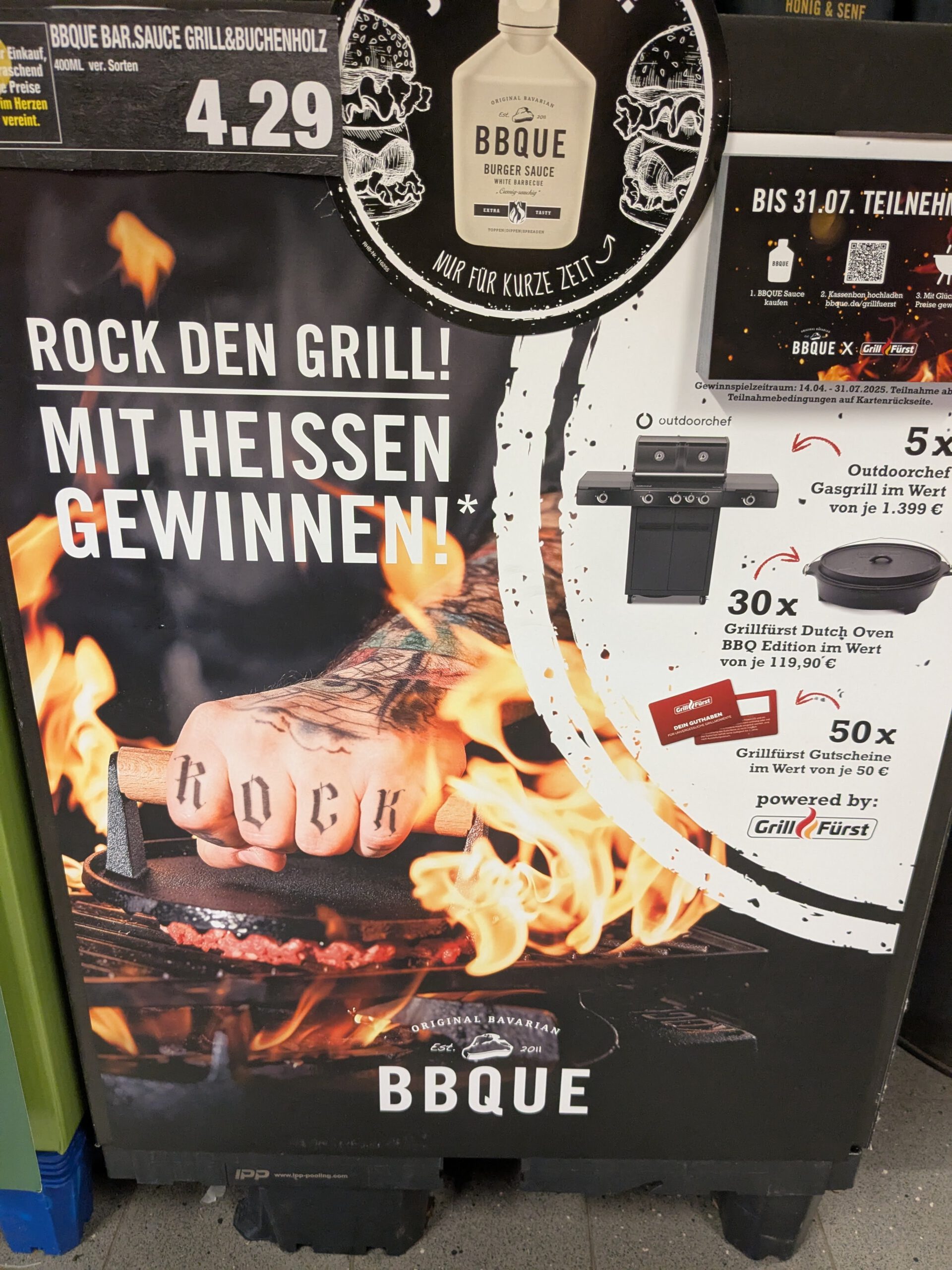 BBQUE: Outdoorchef Gasgrill gewinnen