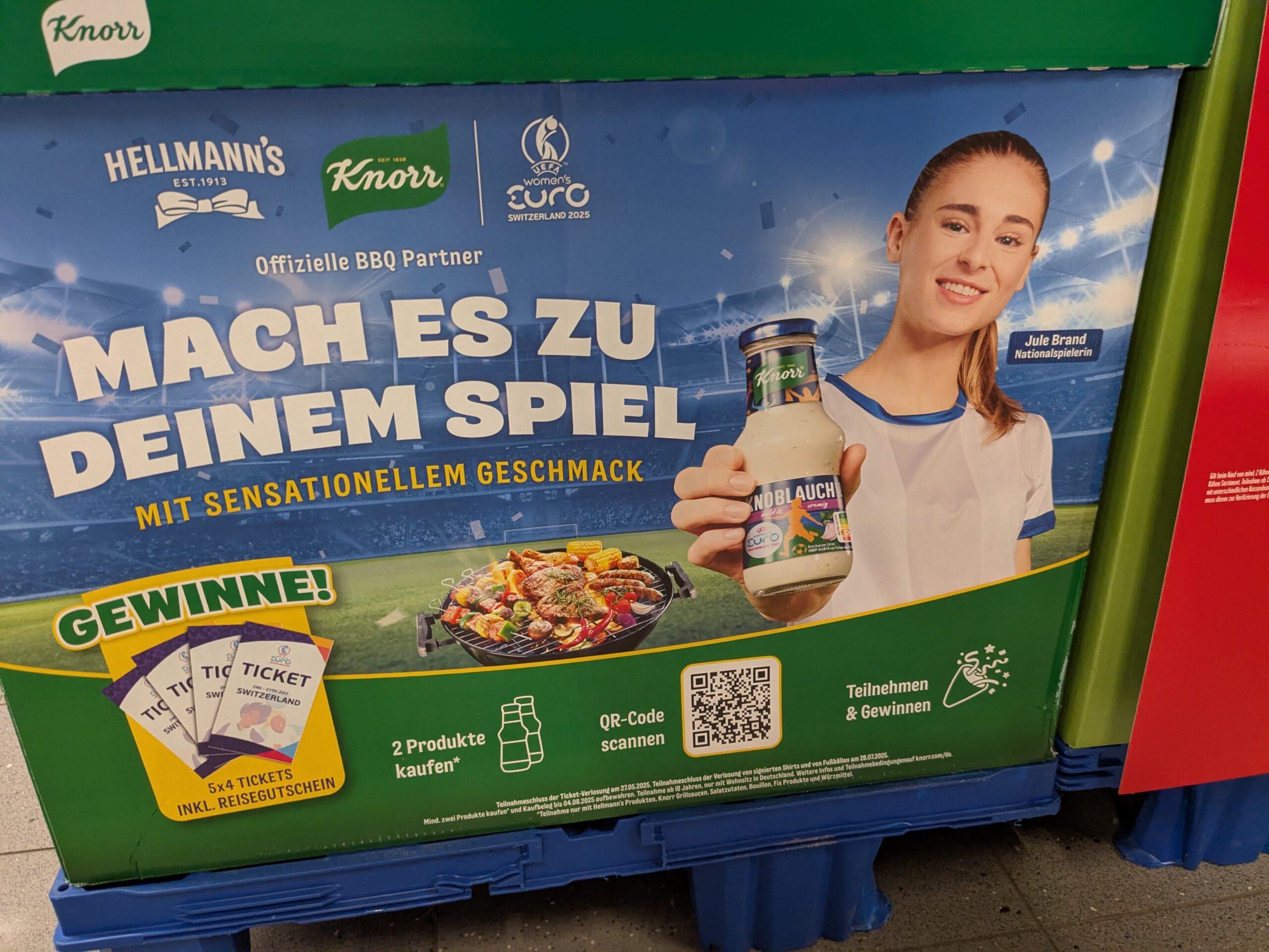 Hellmanns Knorr: Womens UEFA Womens Fußballtickets gewinnen Hellmanns Knorr: Womens UEFA Womens Fußballtickets gewinnen