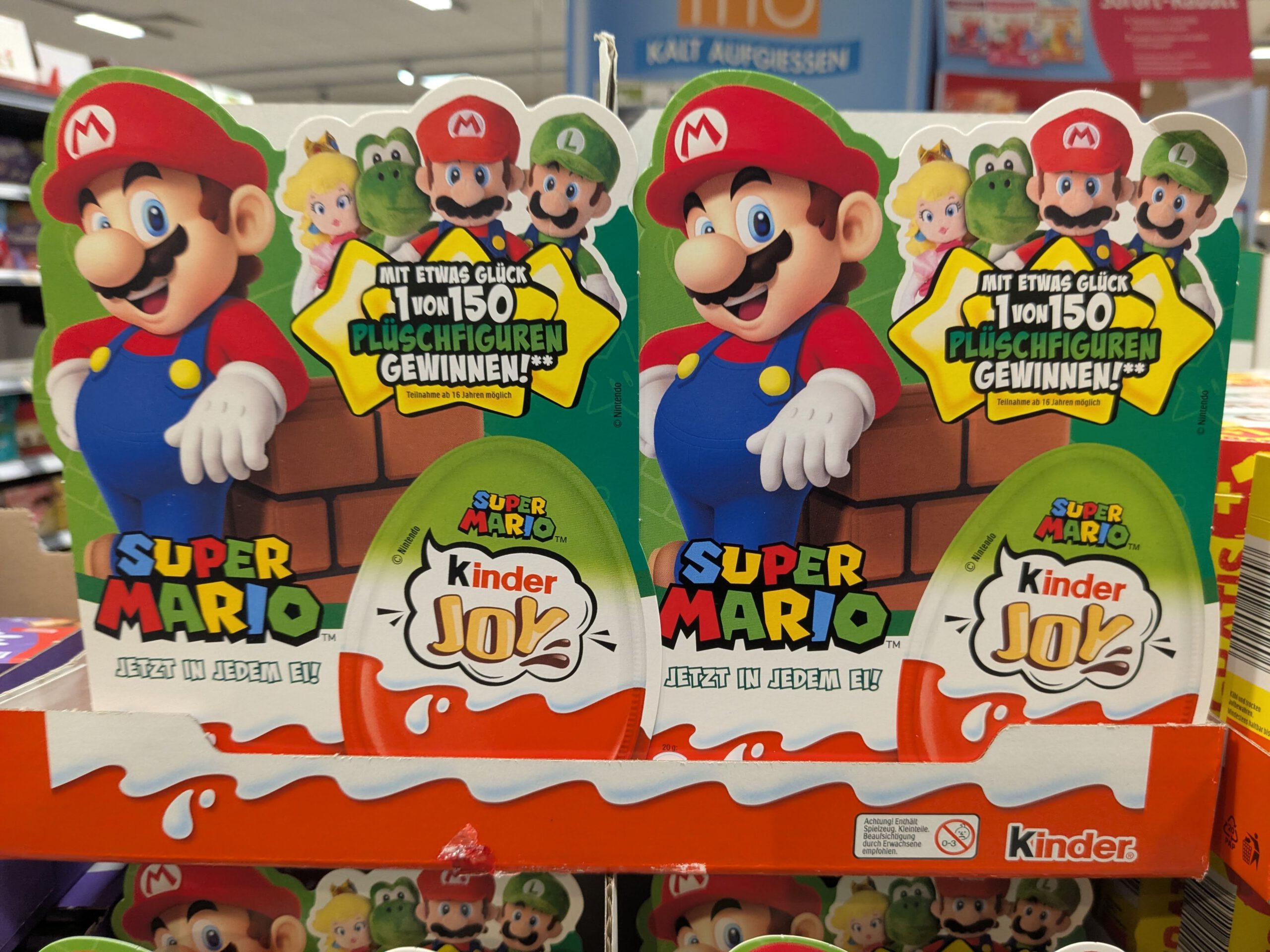 Kinder Joy: Super Mario Plüschfiguren gewinnen Kinder Joy: Super Mario Plüschfiguren gewinnen