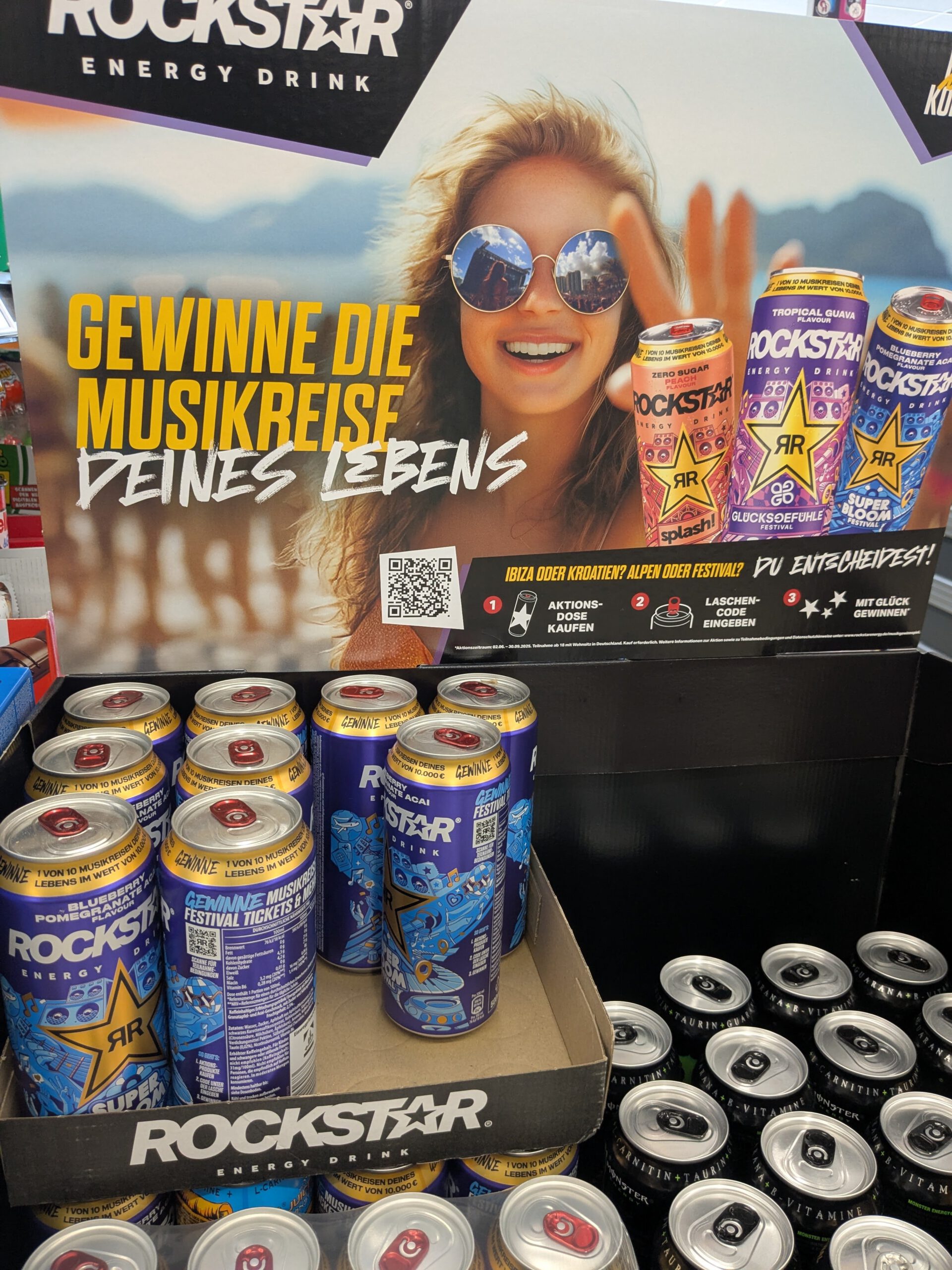 Rockstar Energy: Musikreise gewinnen - Code eingeben