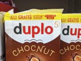 Duplo Chocnut und hanuta Riegel gratis testen