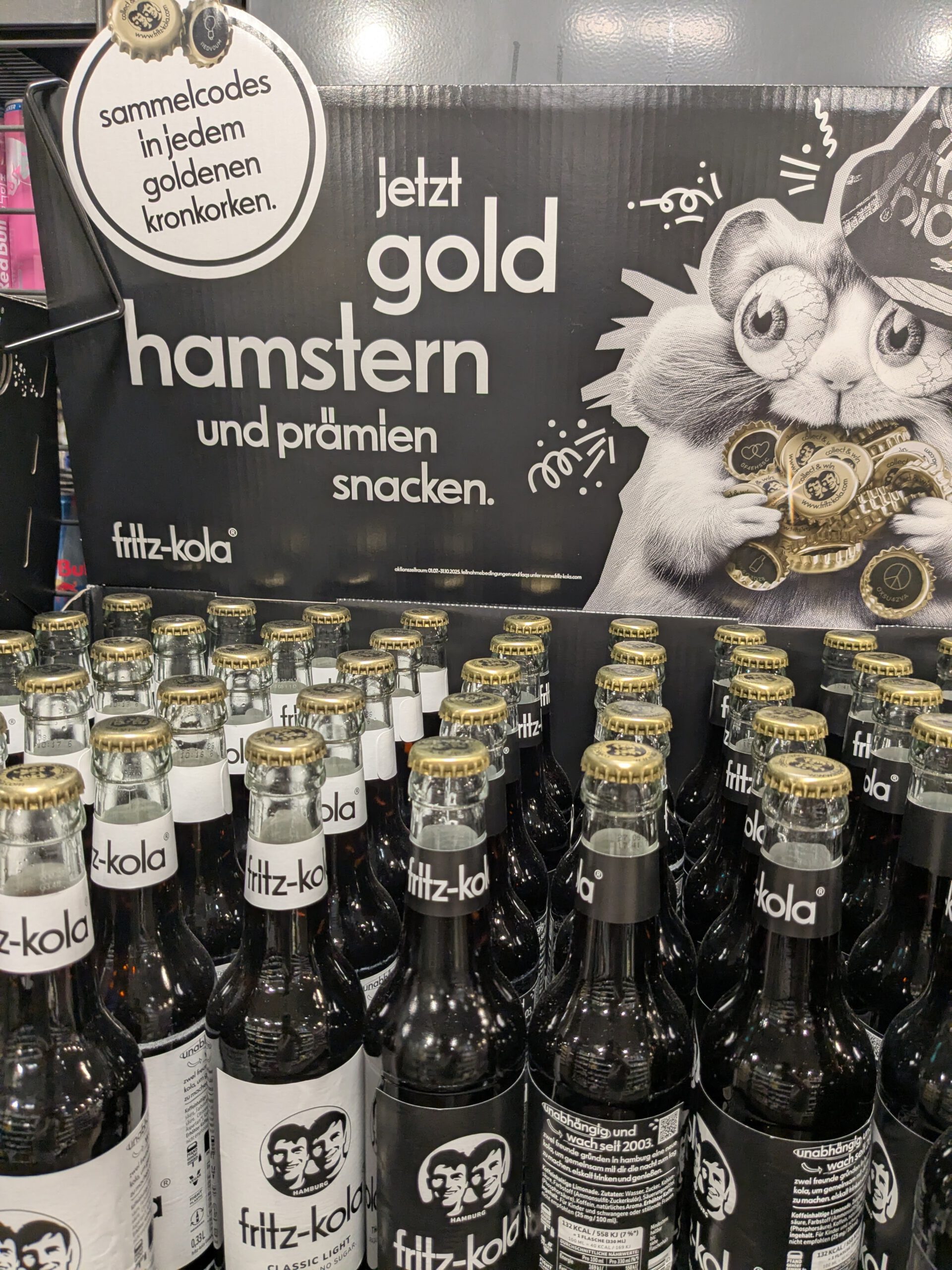 Fritz-Kola Kronkorken-Aktion: Gold hamstern, Prämien sichern - Jetzt Code eingeben
