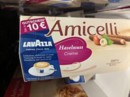 Amicelli: 10-Euro-Gutschein für Lavazza.de geschenkt