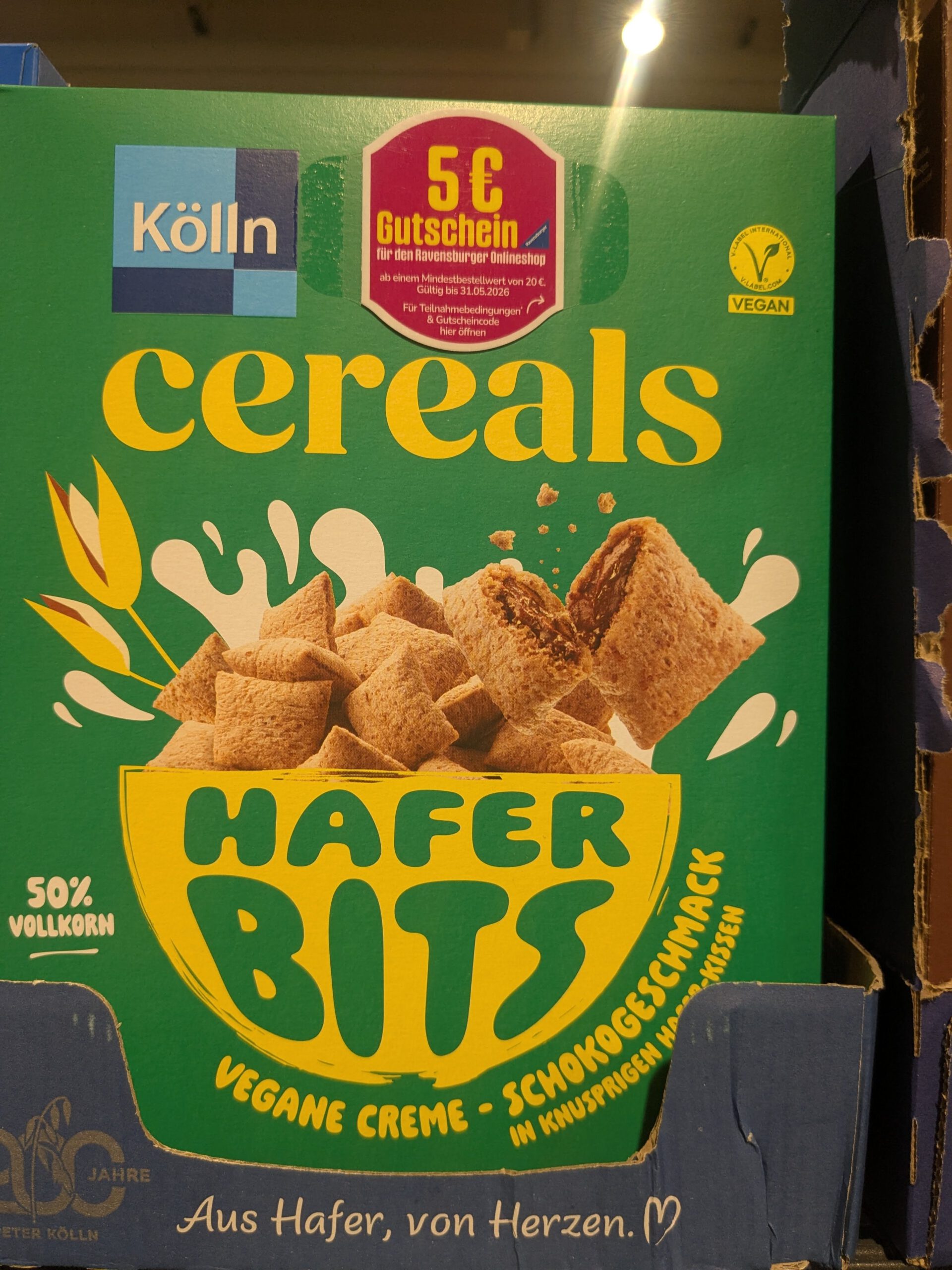 Kölln Cereals: 5-Euro-Gutschein für Ravensburger geschenkt Kölln Cereals: 5-Euro-Gutschein für Ravensburger geschenkt