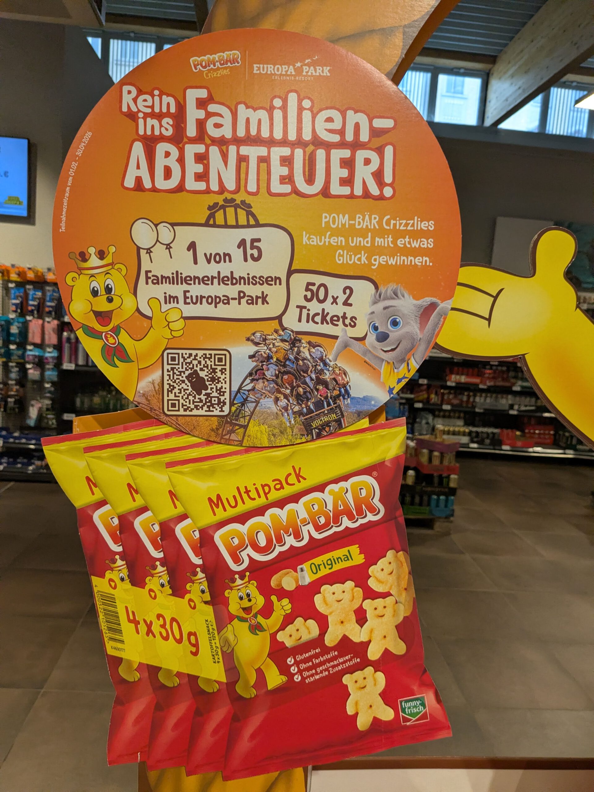 Pom-Bär: Familienerlebnisse im Europapark gewinnen