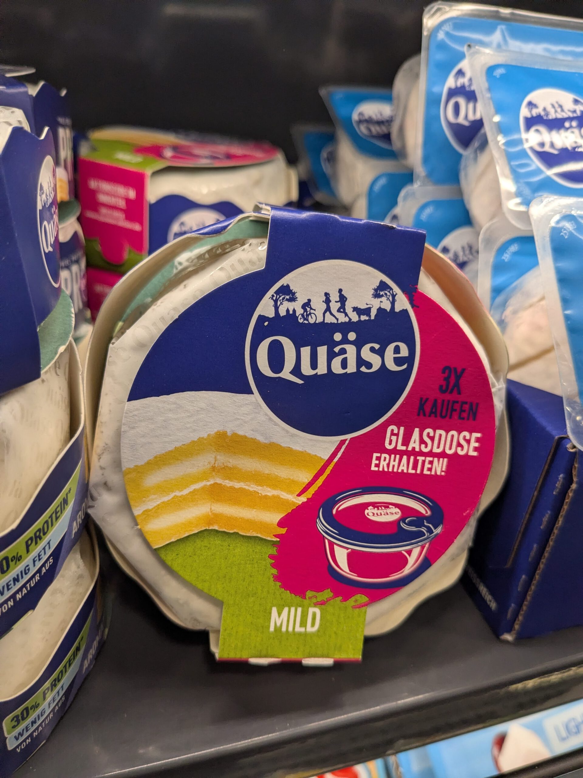 Quäse: Glasdose gratis