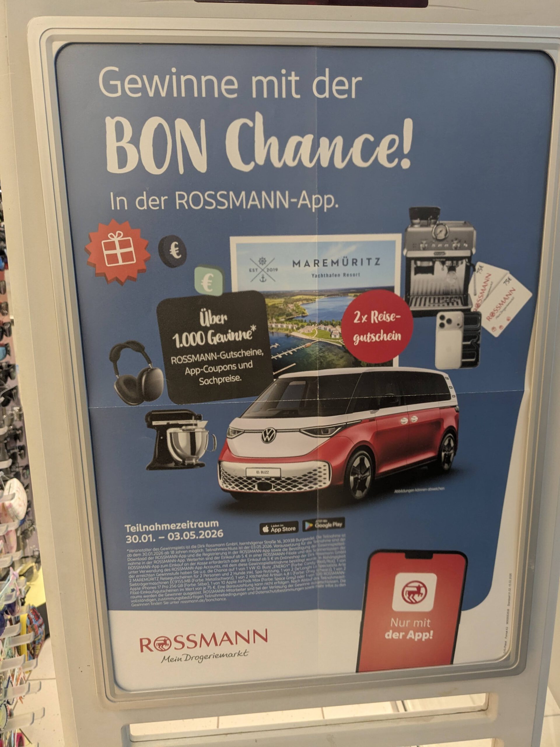Rossmann Bon Chance: Reisegutschein gewinnen