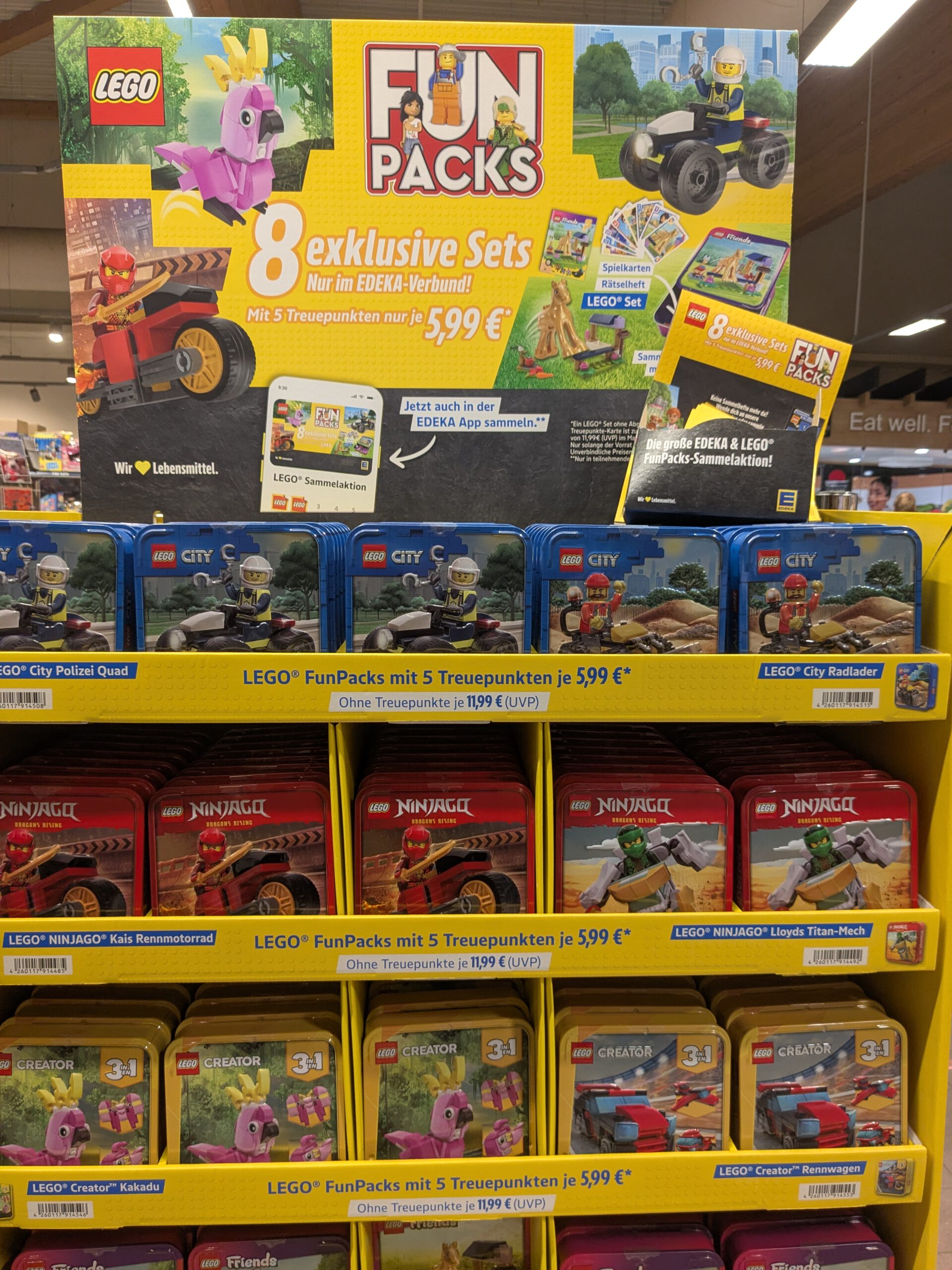 Edeka Treueaktion mit Lego Fun-Sets