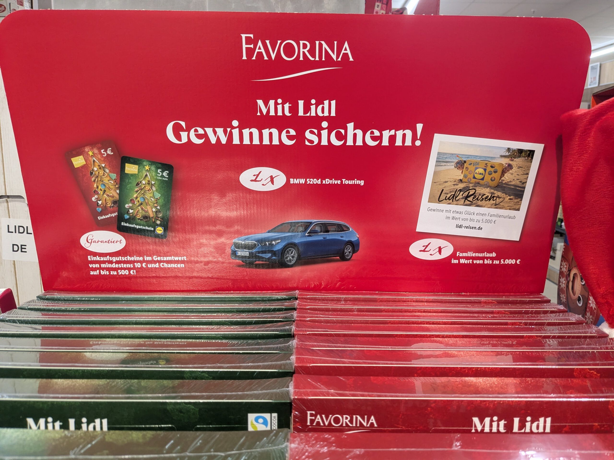 Lidl Favorina Adventskalender: BMW gewinnen
