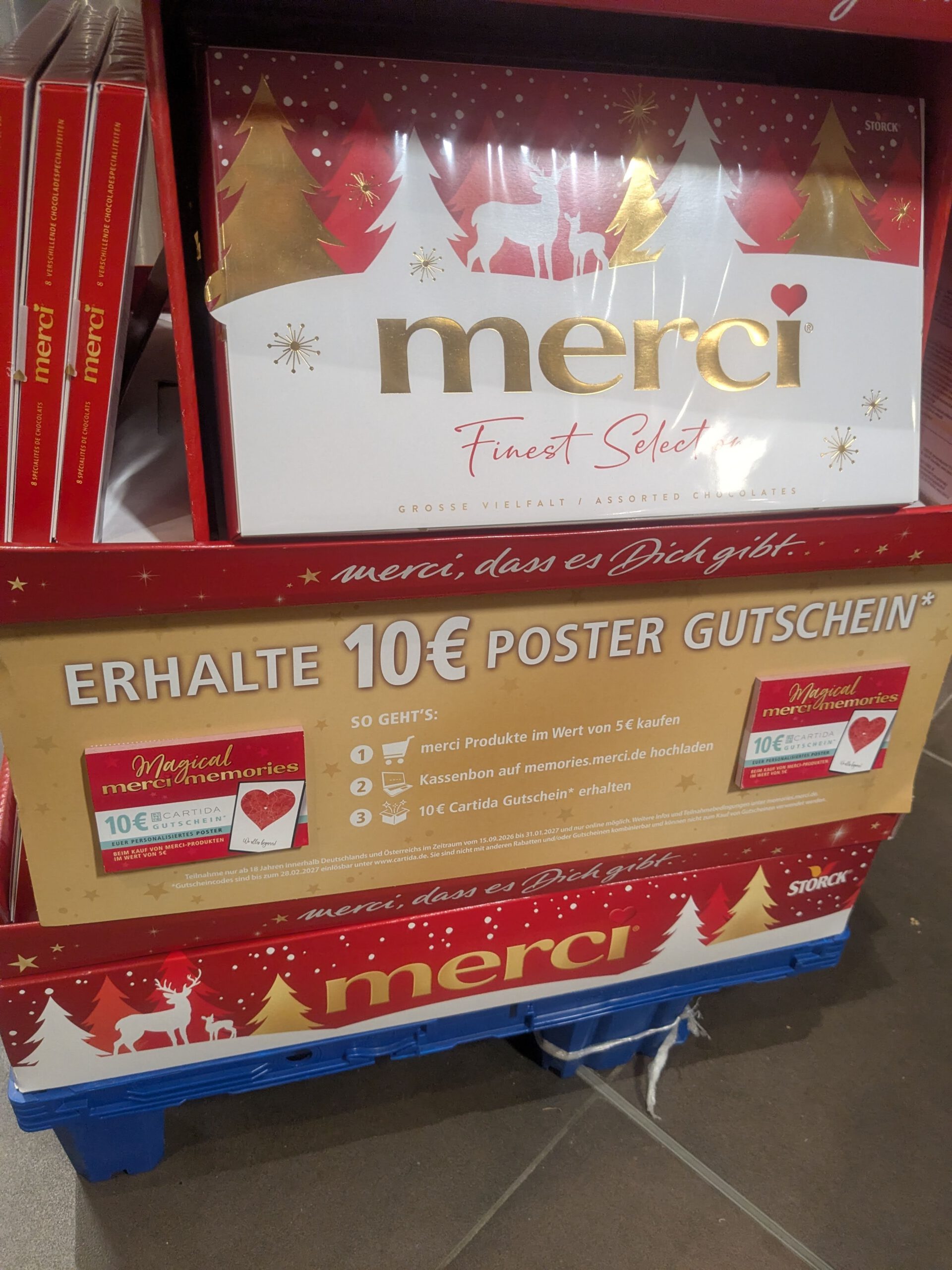 Merci: 10-Euro-Gutschein für Poster geschenkt