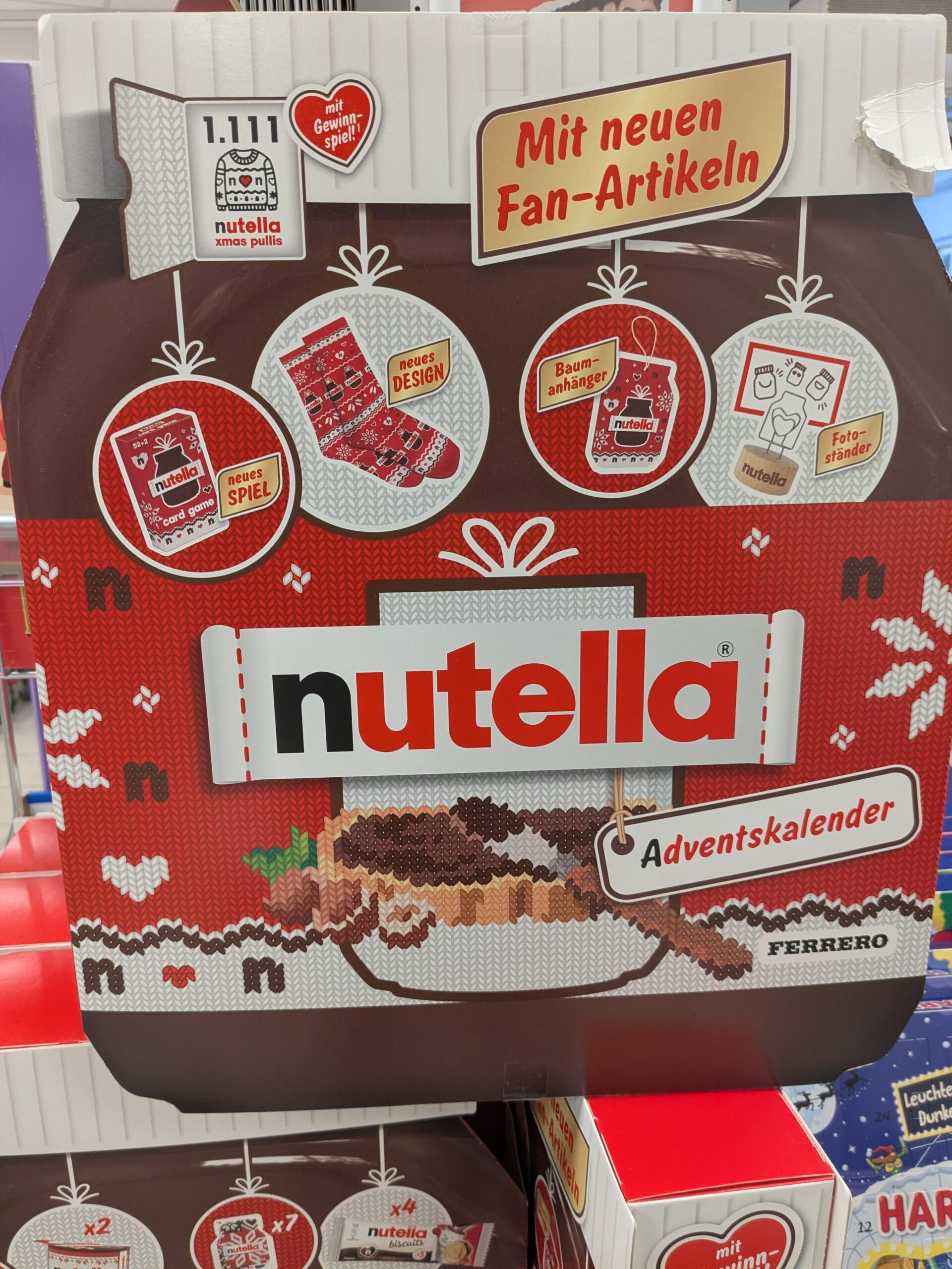 Nutella Adventskalender: X-Mas-Pulli gewinnen